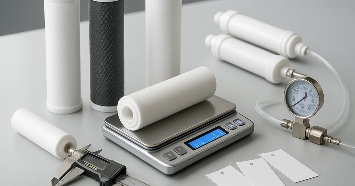 Water Filter Cartridge Quality Inspection: AQL & Tests | XZH